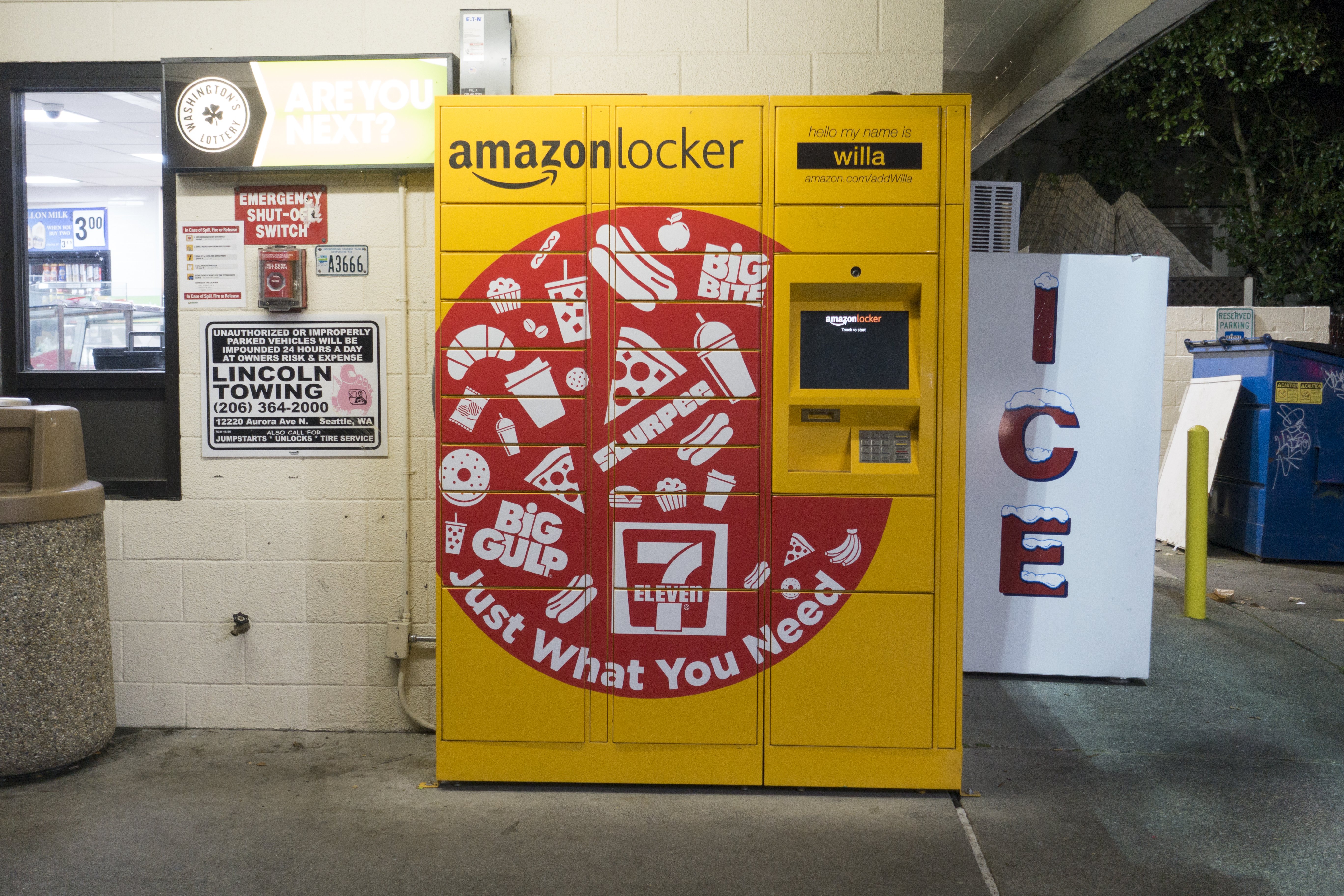 Buying ad space on Amazon lockers can help push customers to go to Amazon product pages.