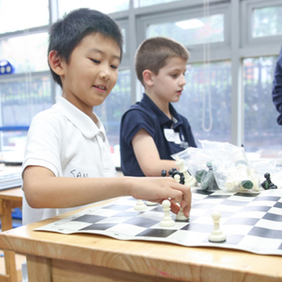 Concordia Shanghai students chess activity
