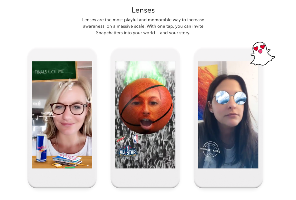 Snapchat AR Lenses