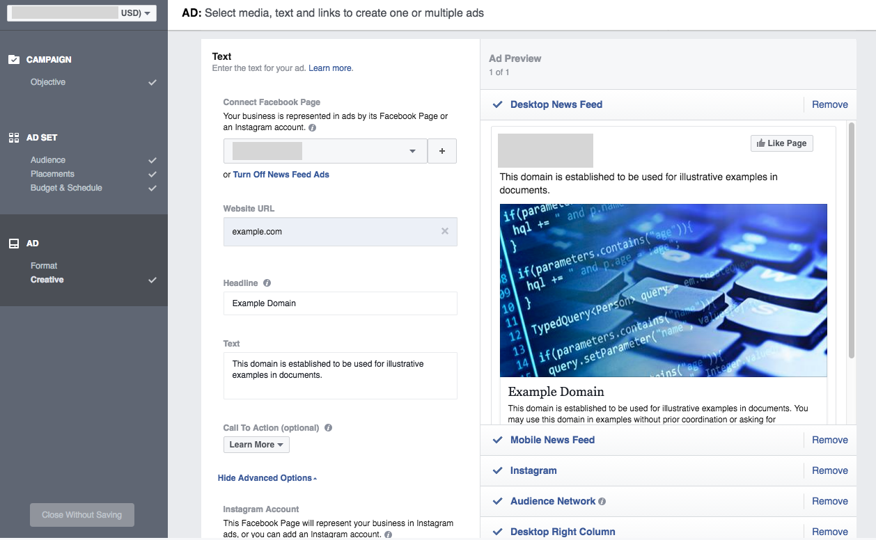 Facebook Ads: Creating a New Campaign, Help Center