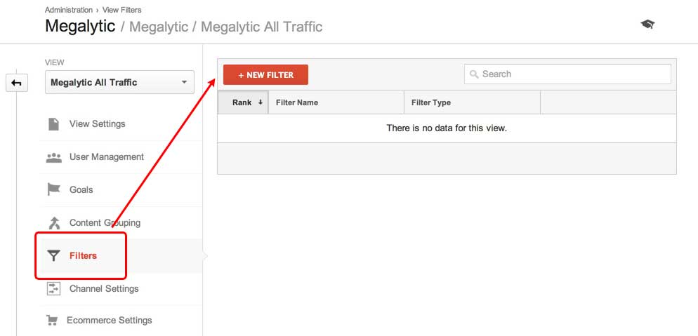 create a filter in google analytics for mac address