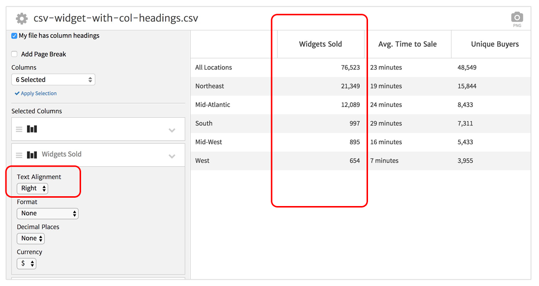 csv-column-right-justify