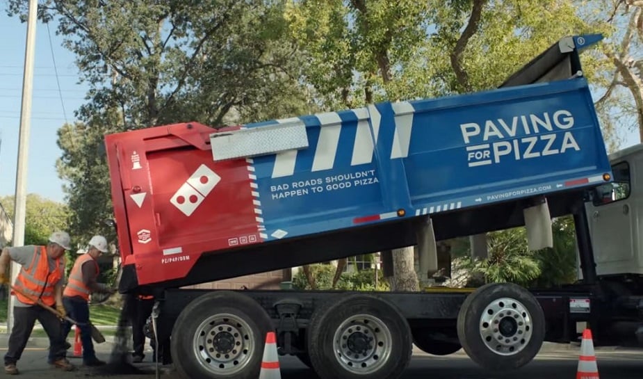 Domino's Paving for Pizza 1