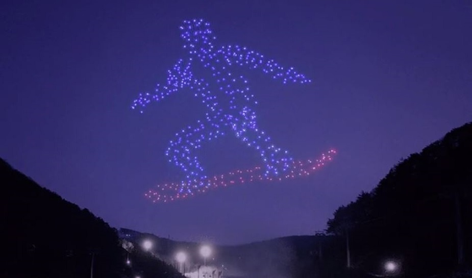 Intel Light Drone Show - Winter Olympics 3