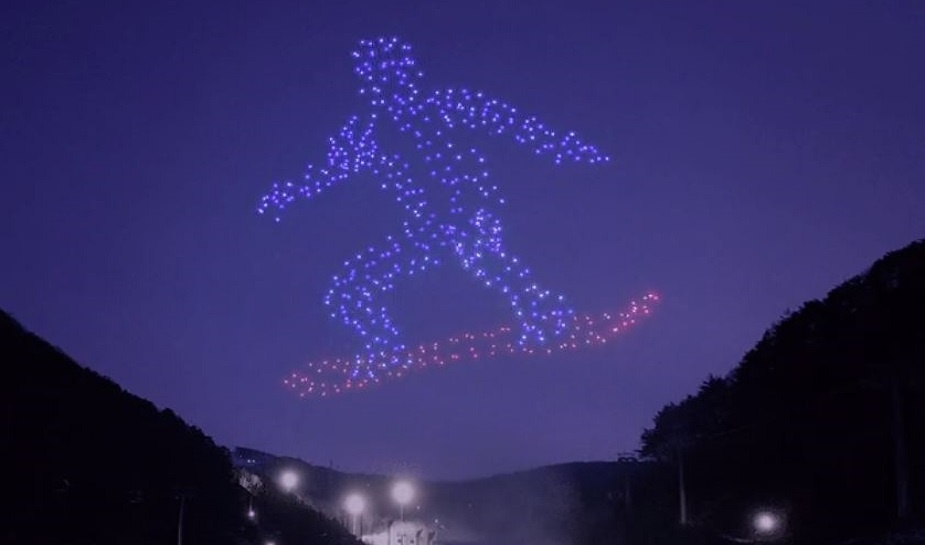 winter olympics drone show