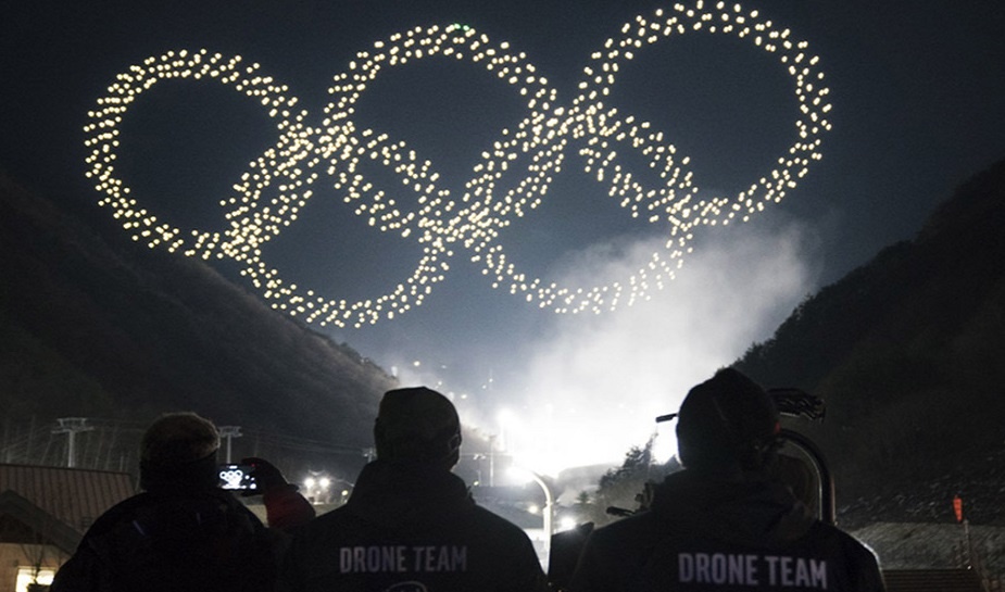 Intel Light Drone Show - Winter Olympics 5