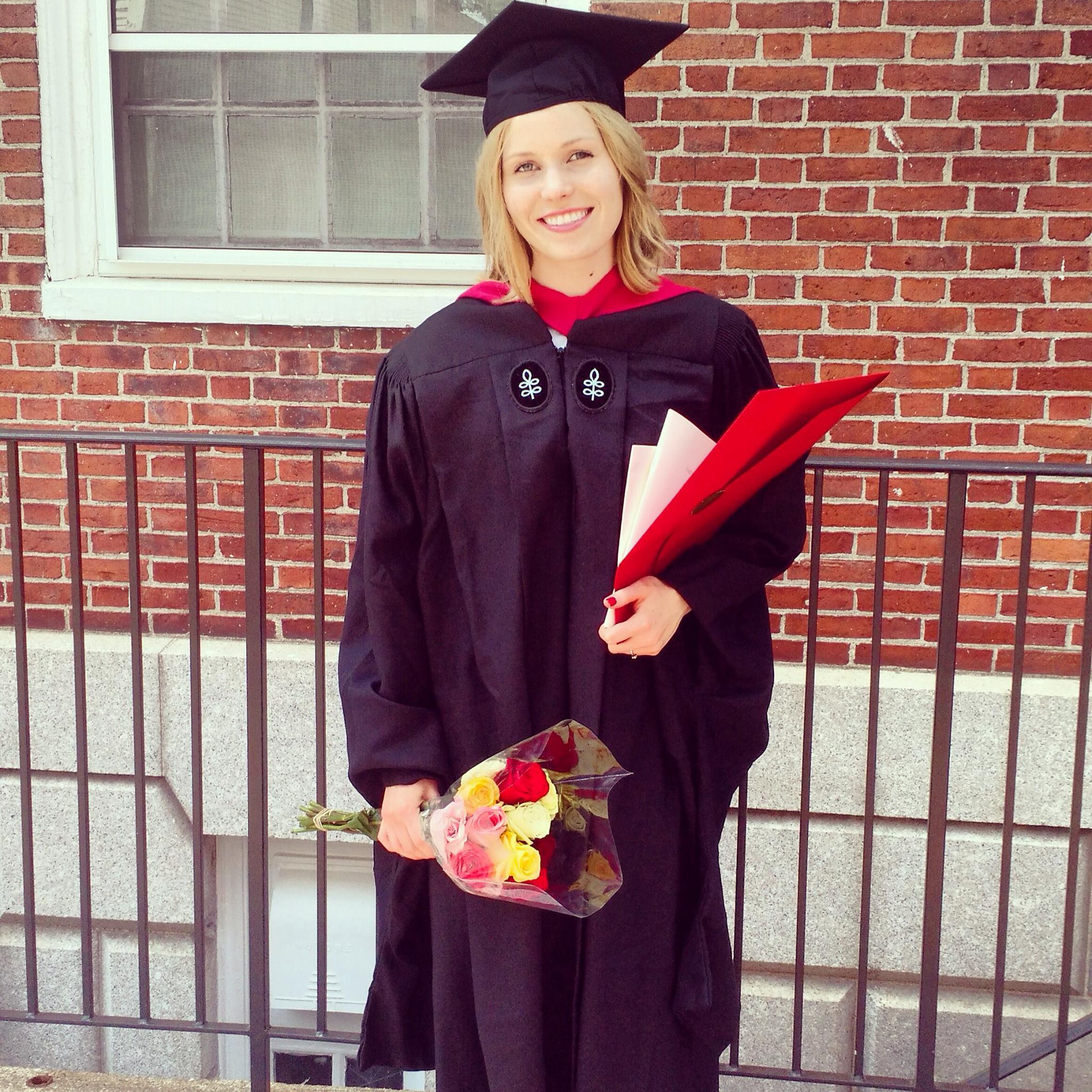Anna Vallee in Cap and Gown Anna Vallee in Cap and Gown
