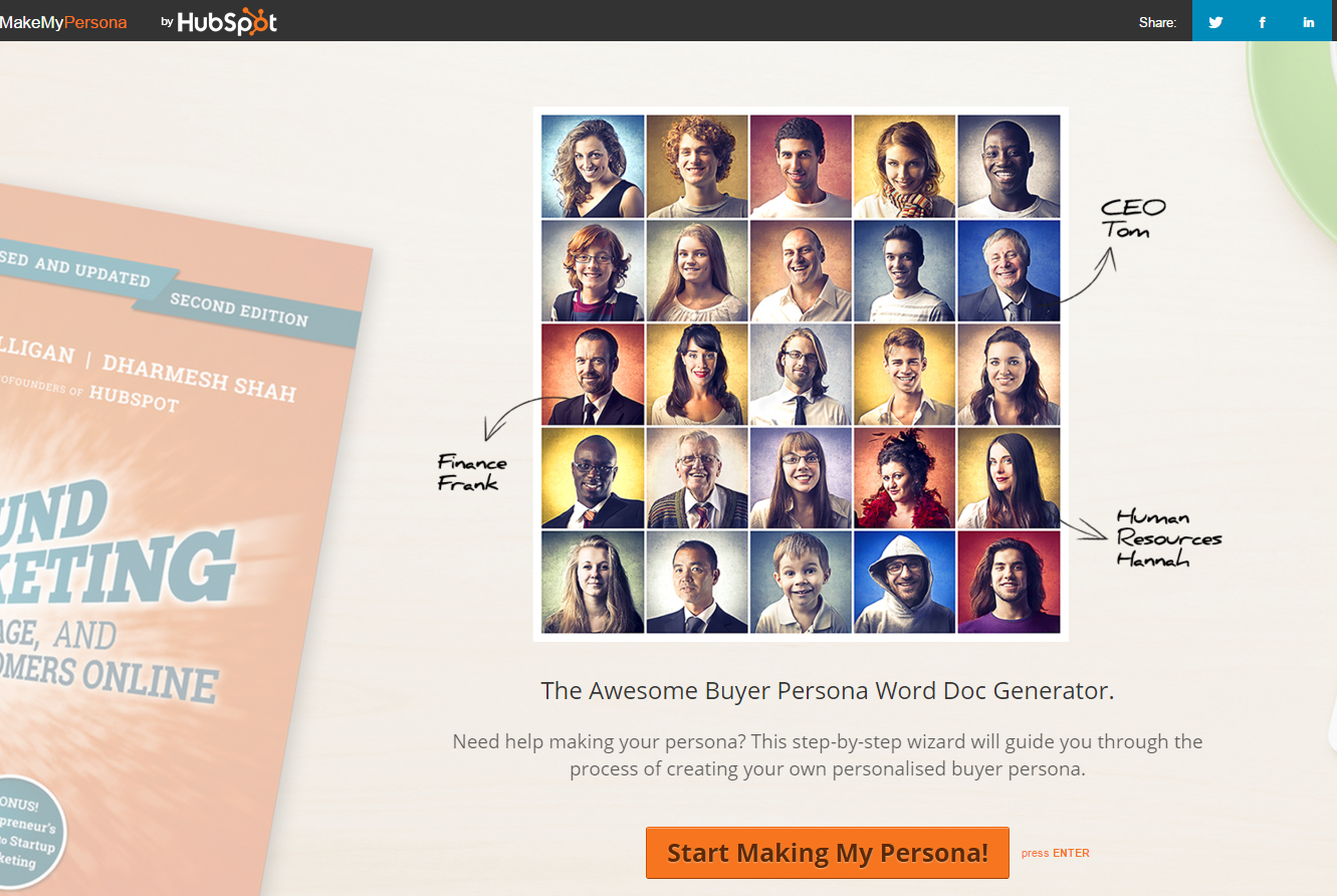 buyer persona methodology and hubspot