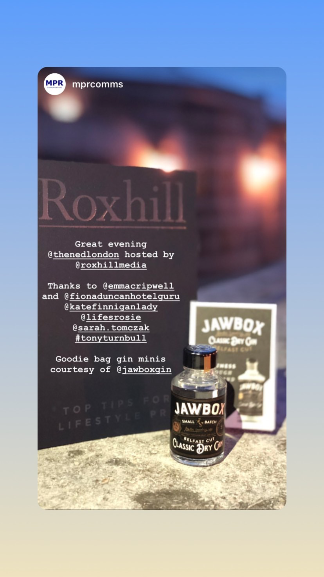 Jawbox gin