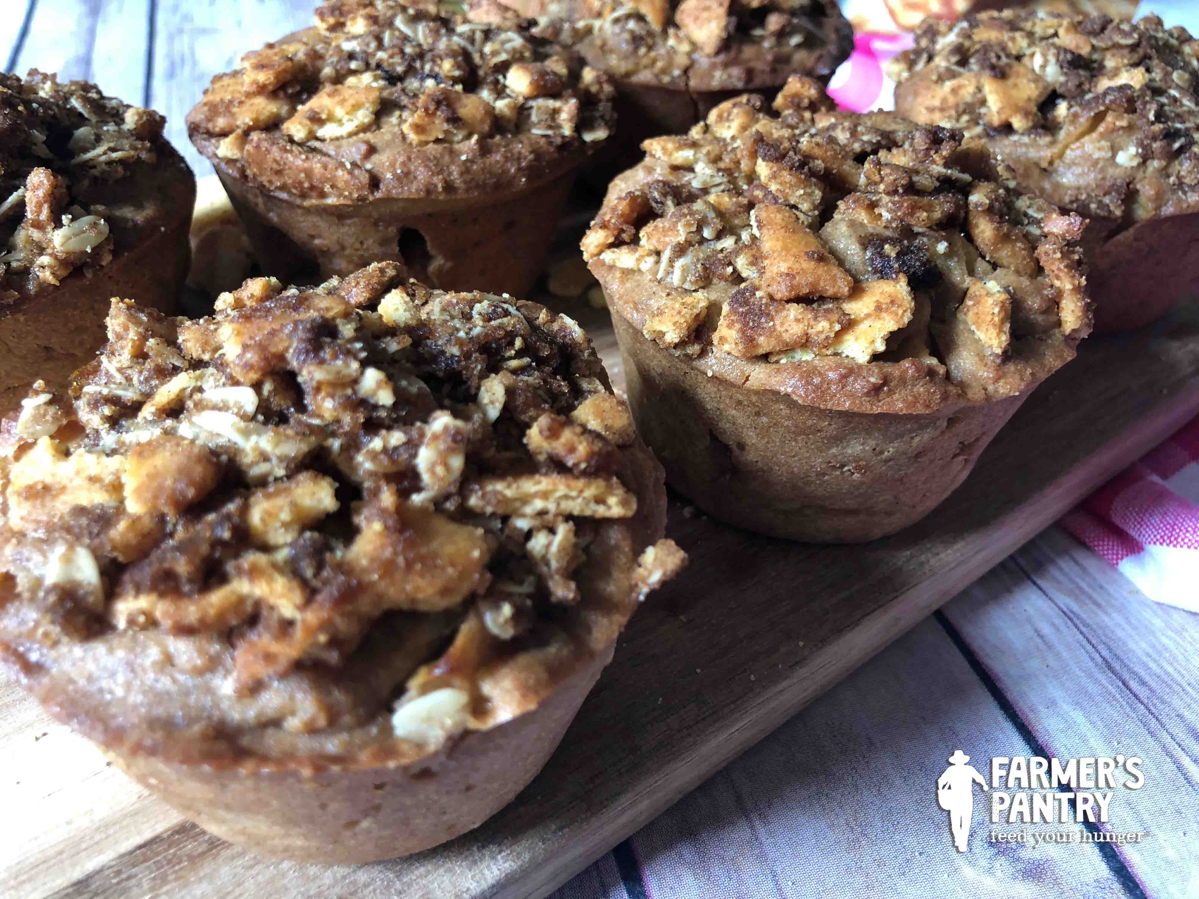 Farmer's Crispy Apple Cinnamon Muffins