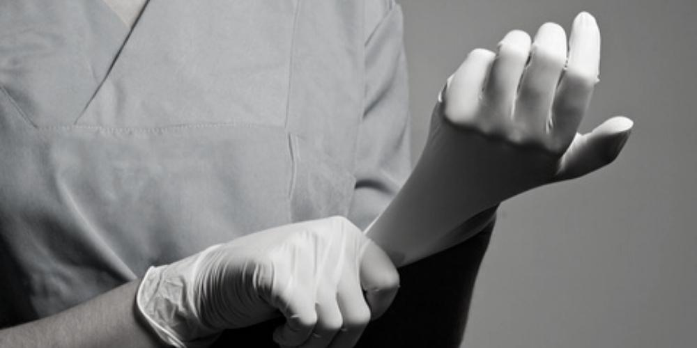 What are nitrile exam gloves?