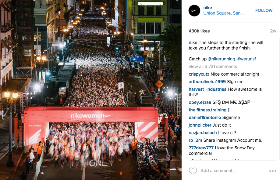  Instagram for Inbound Marketing, Nike example