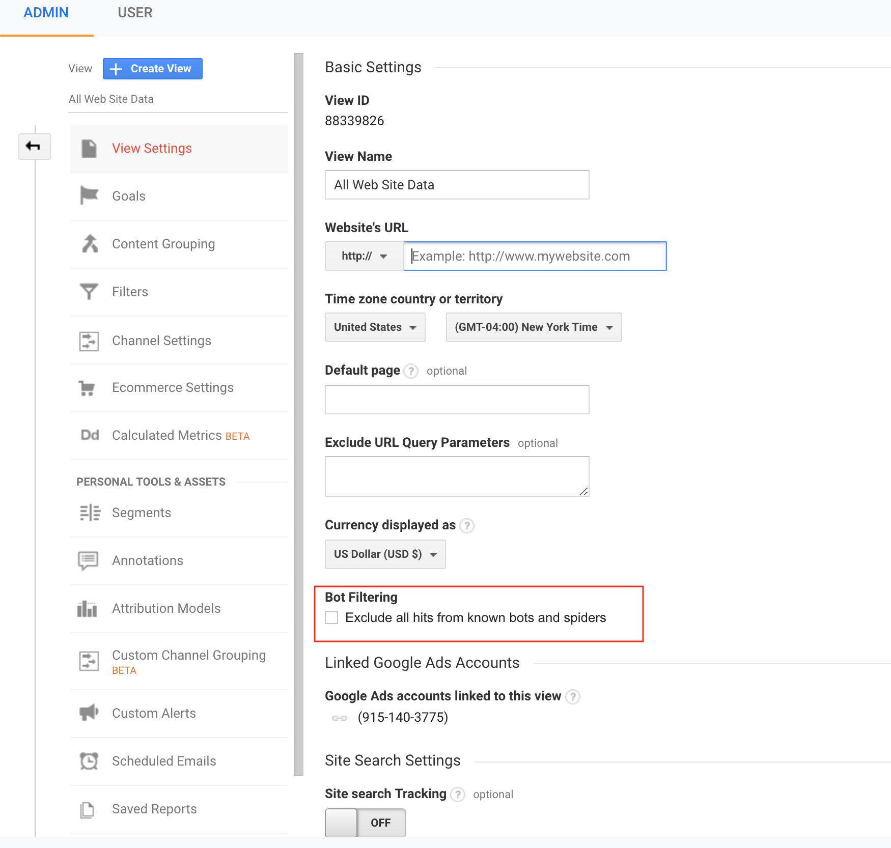uncheck-bot-filtering