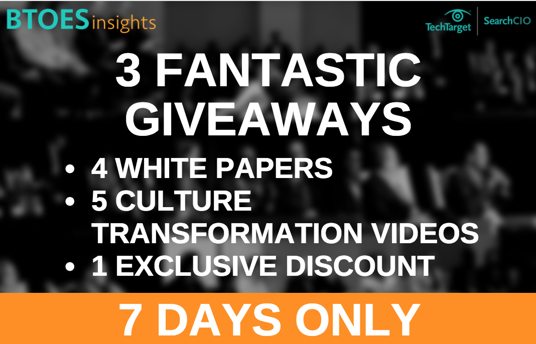 3 Fantastic Giveaways from Business Transformation & Operational Excellence Insights
