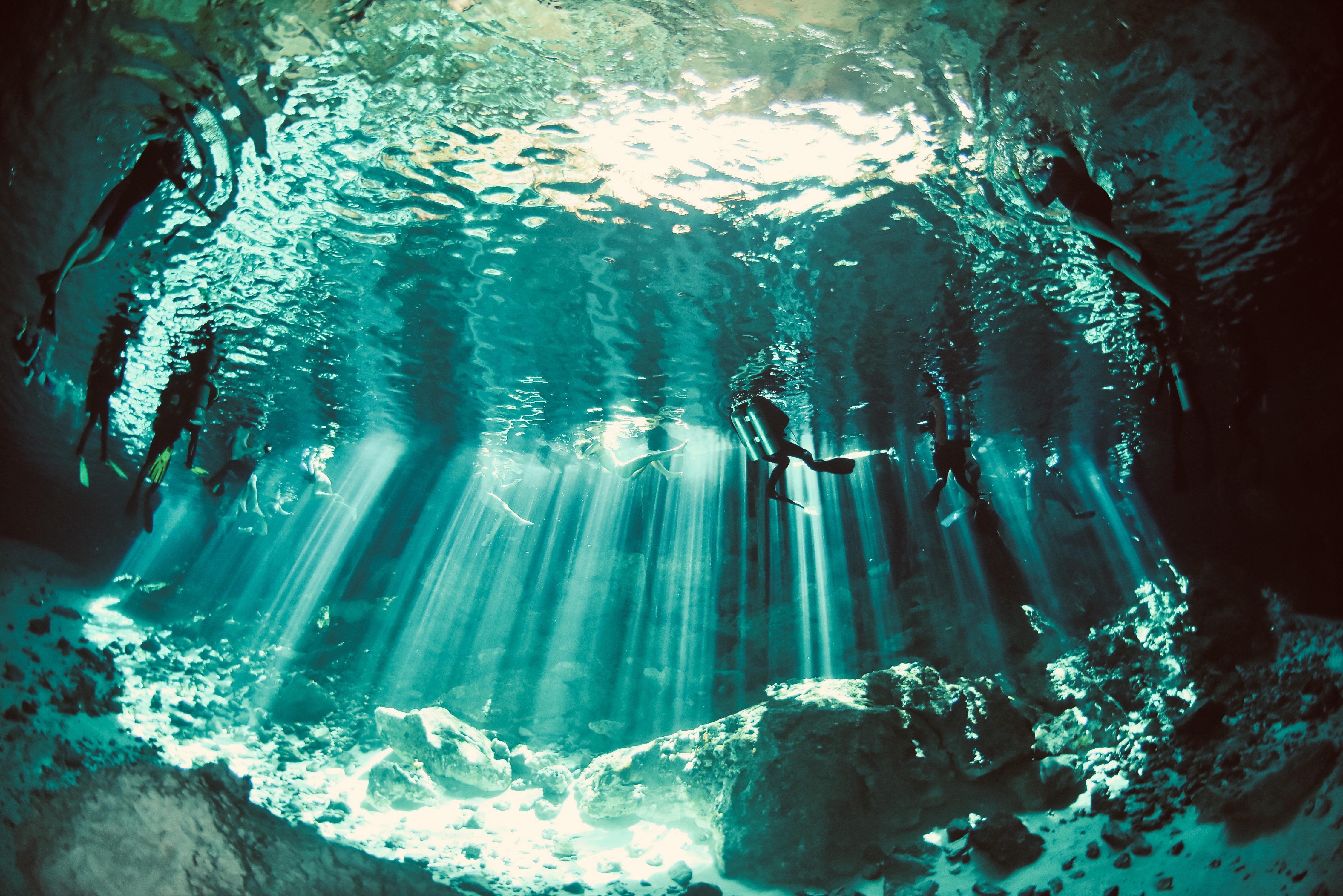 cenote dos ojos riviera maya