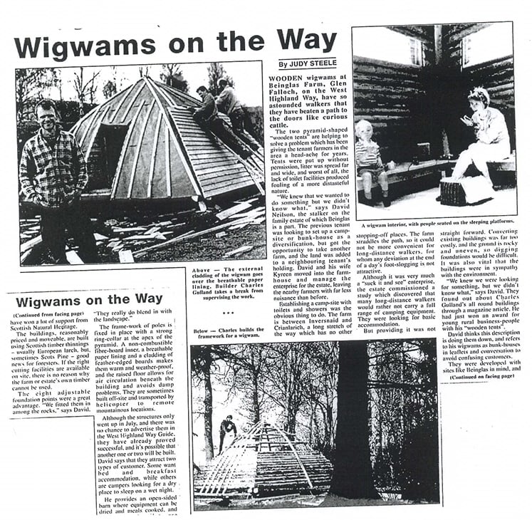 Wigwams-Newspaper