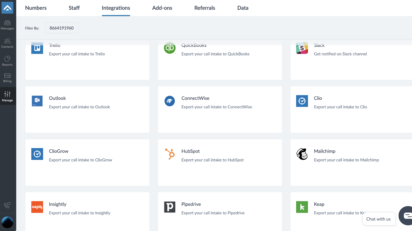 Select HubSpot from the list of Apps