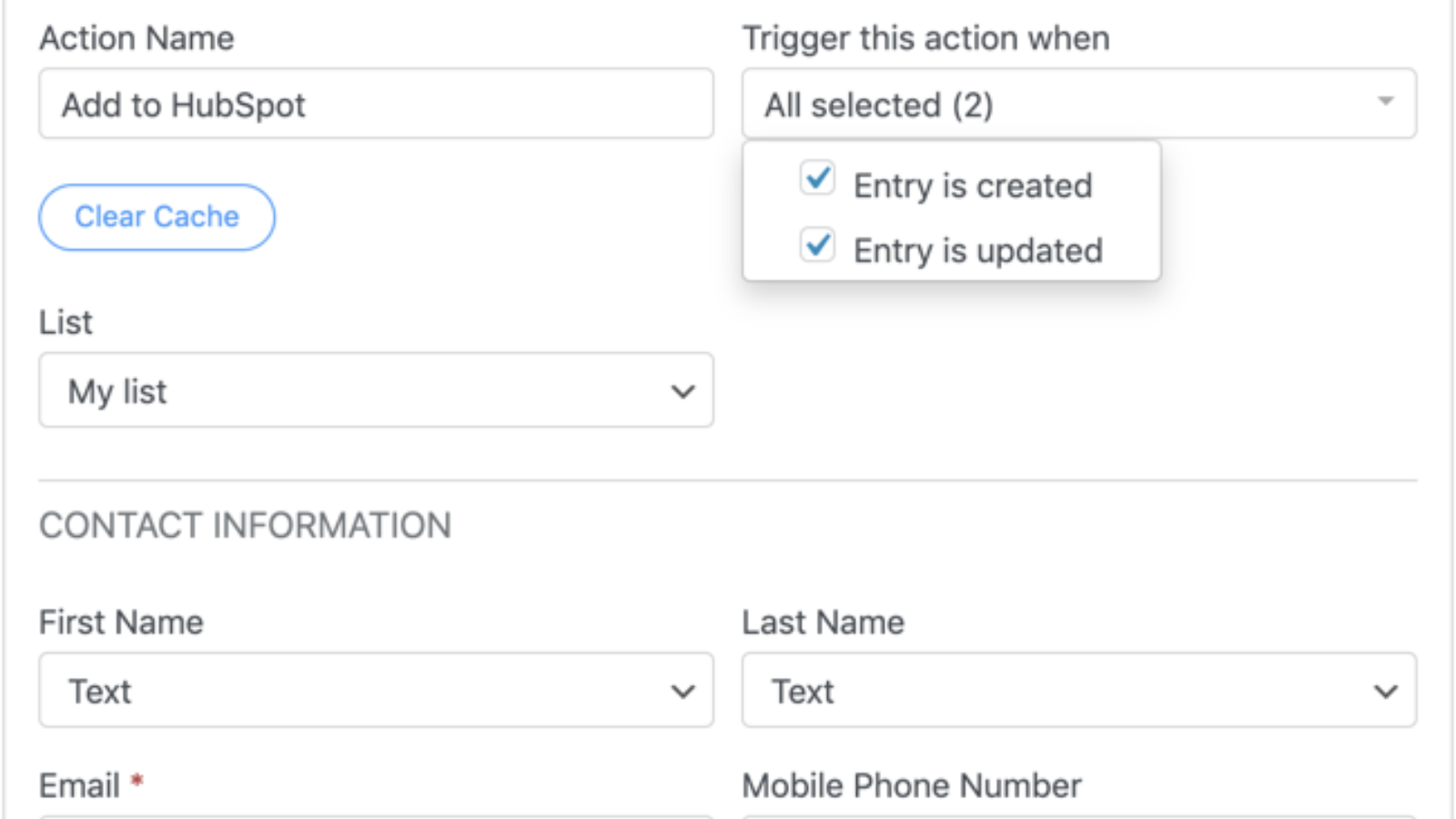 Formidable Forms Hubspot Integration 