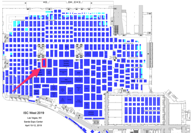 ISC West Floorplan. Find uns on booth #10073
