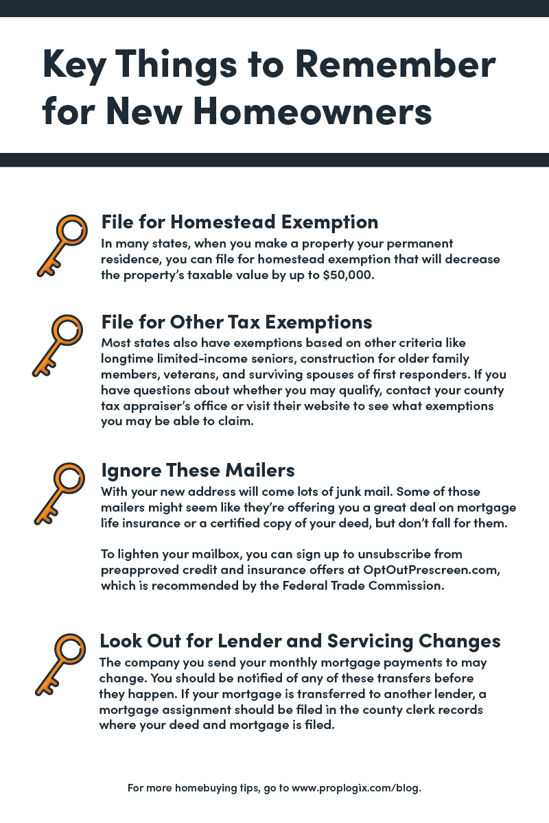 Key things to Remember for a New Homeowner