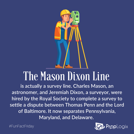 Fun Fact Friday - Mason Dixon Line 