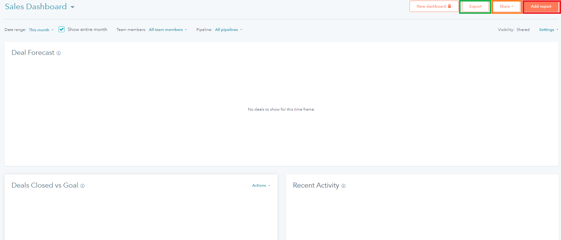 Export HubSpot Dashboard Export HubSpot Dashboard