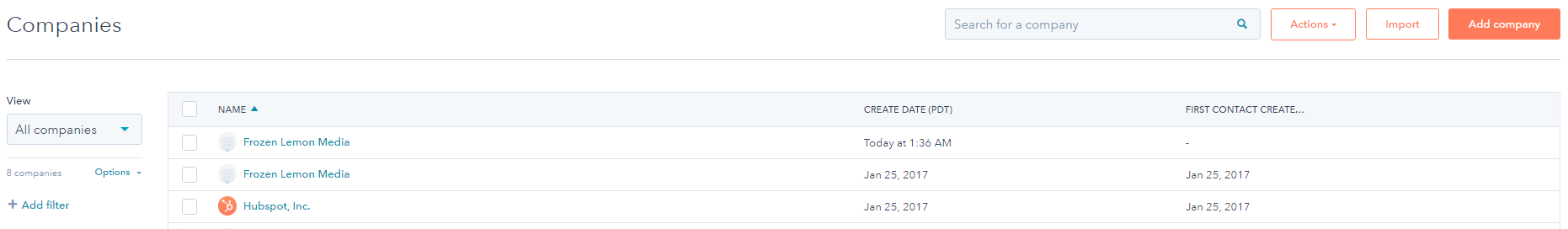 Company Record Company Record