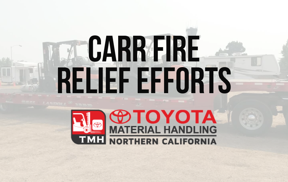 Tmh Donates Forklifts To Support Red Cross Wildfire Relief Efforts Tmh Donates Forklifts To Support Red Cross Wildfire Relief Efforts