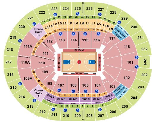 Amway Center Seating Charts Rows Seat