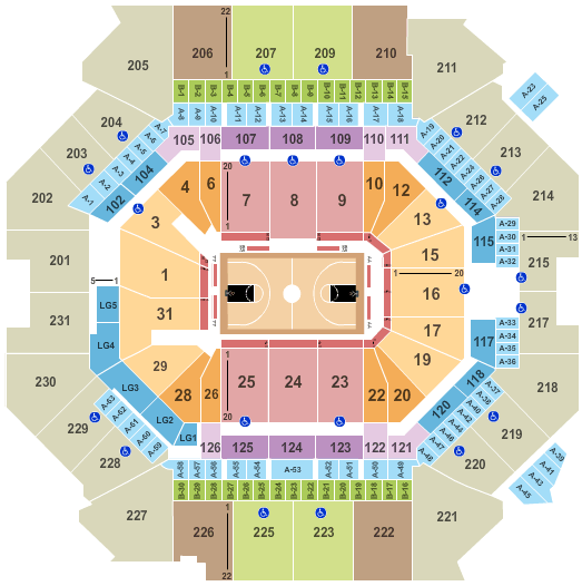 Nets Arena Seating Chart