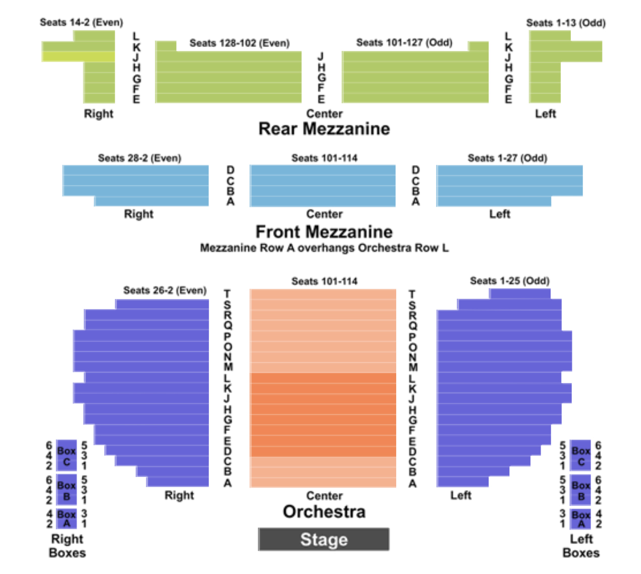 Ahmanson Theater Seating Chart