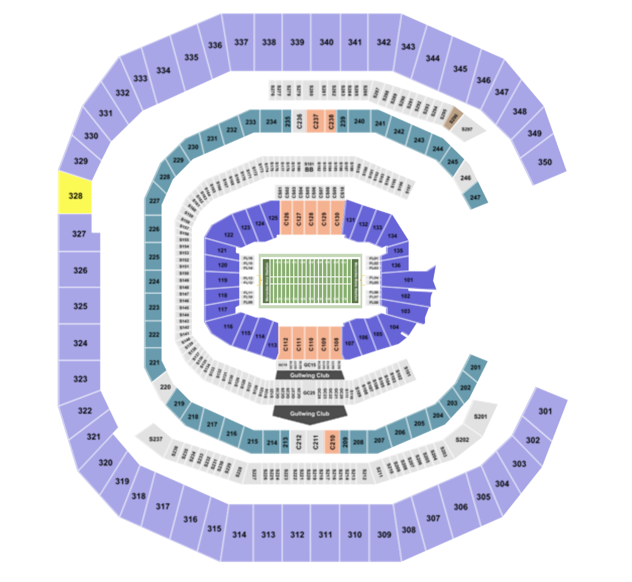 Garth Brooks Mercedes Benz Stadium Seating Chart