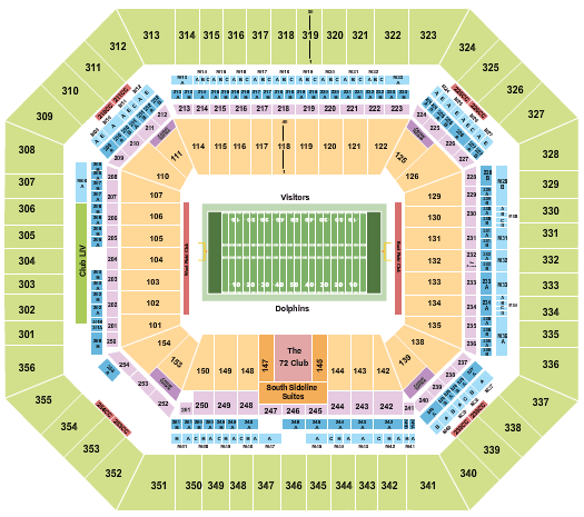 Hard Rock Stadium Seating Chart