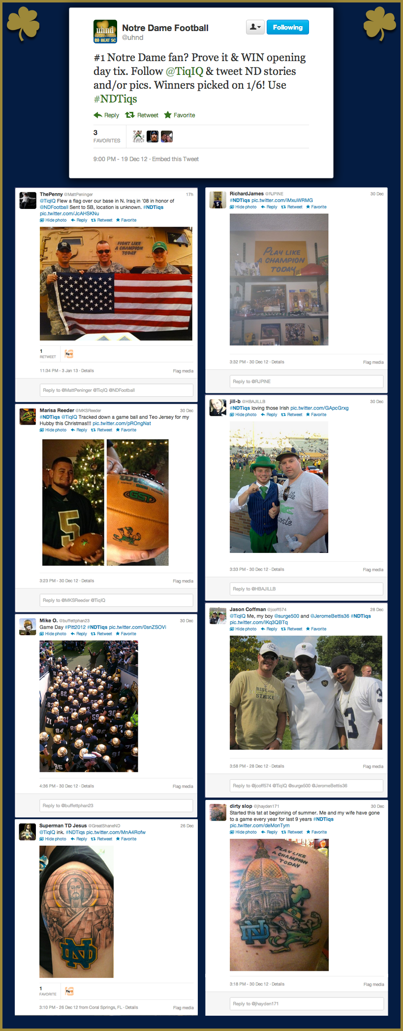 Notre Dame Ticket Contest: Who's the #1 Irish Fan?