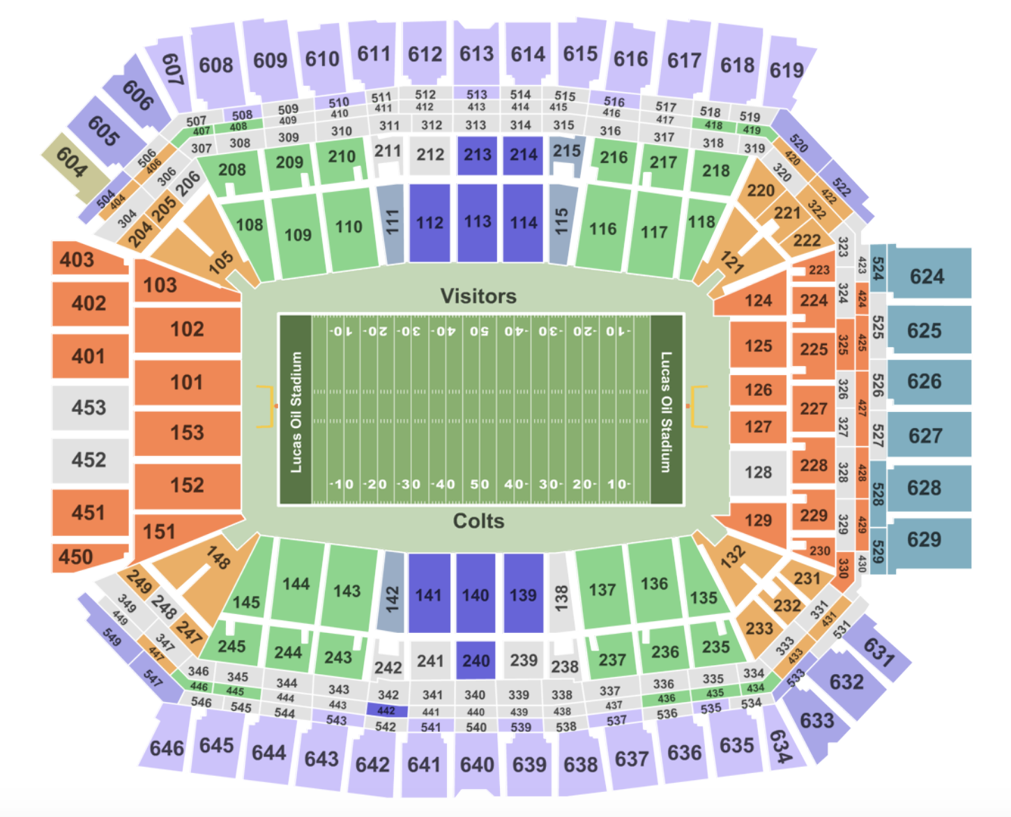 Alabama Football Field Seating Chart