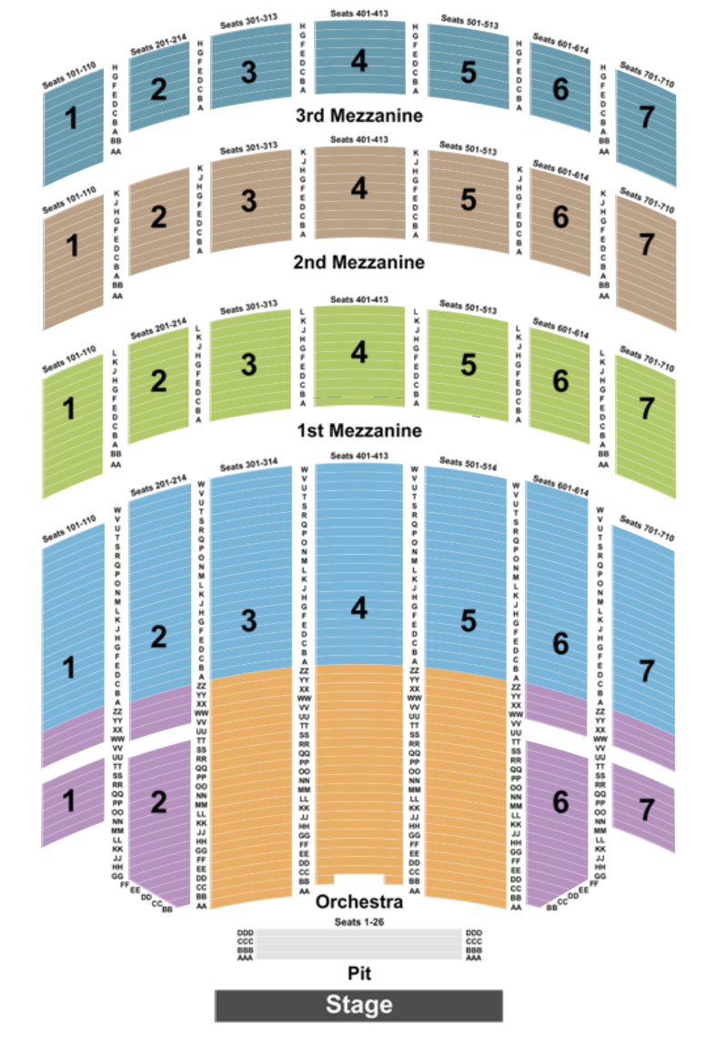 Music City Center Seating Chart