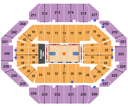 Rupp Arena Seating Chart Rows Seats