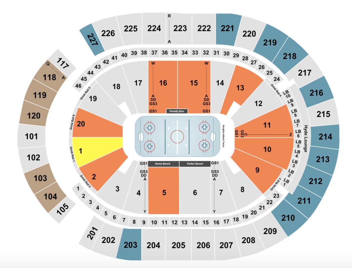 T Mobile Arena Seating Chart