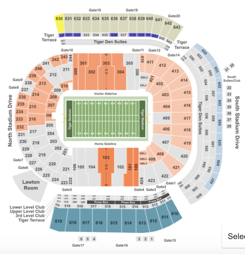 Darrell K Royal Stadium Seating Chart With Seat Numbers