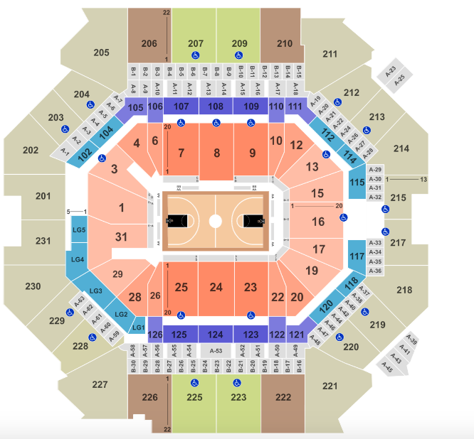 Barclays Center Seating Chart Rows
