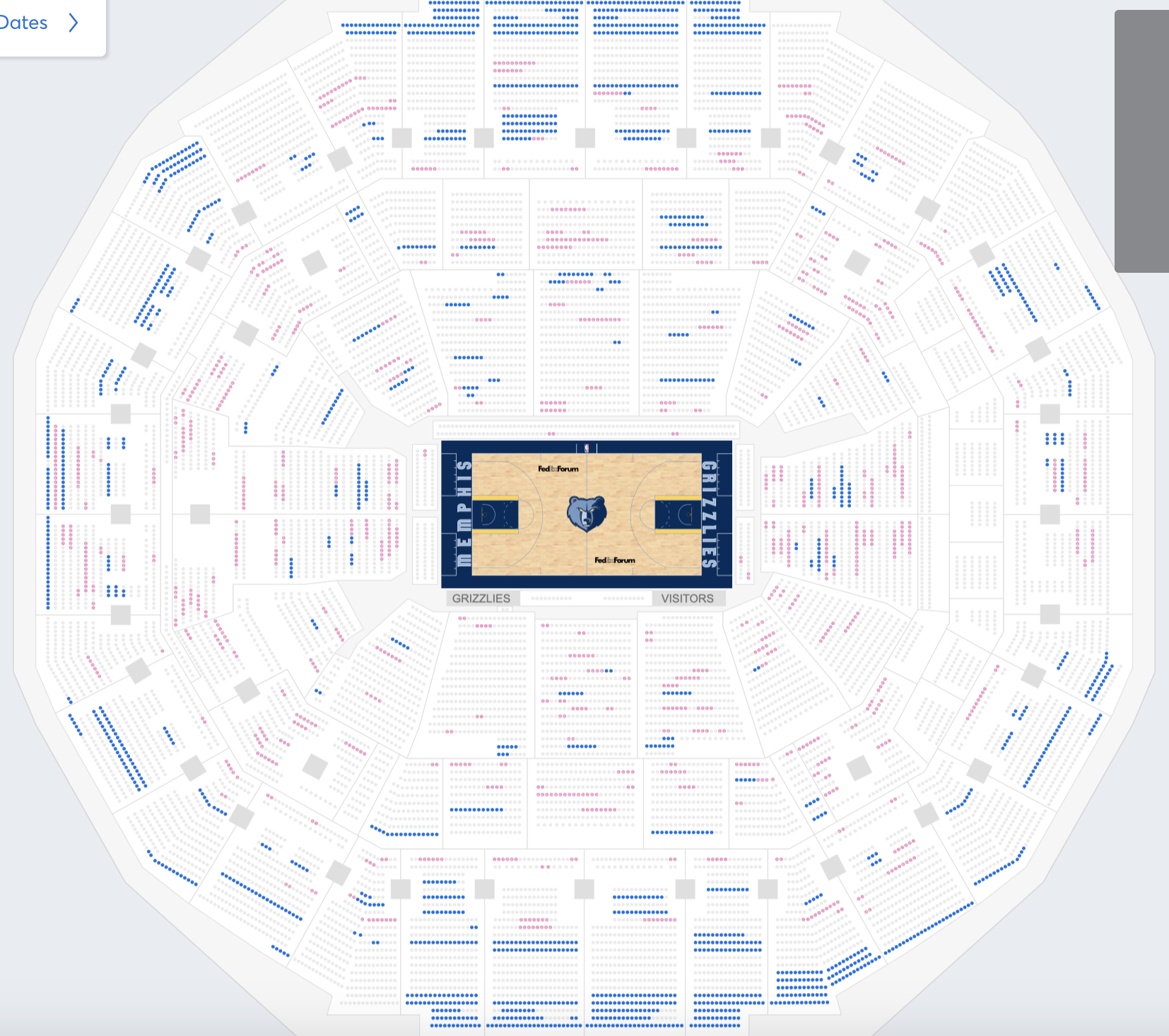 Memphis Grizzlies Tickets Seating Chart