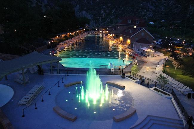glenwood hot springs fountain