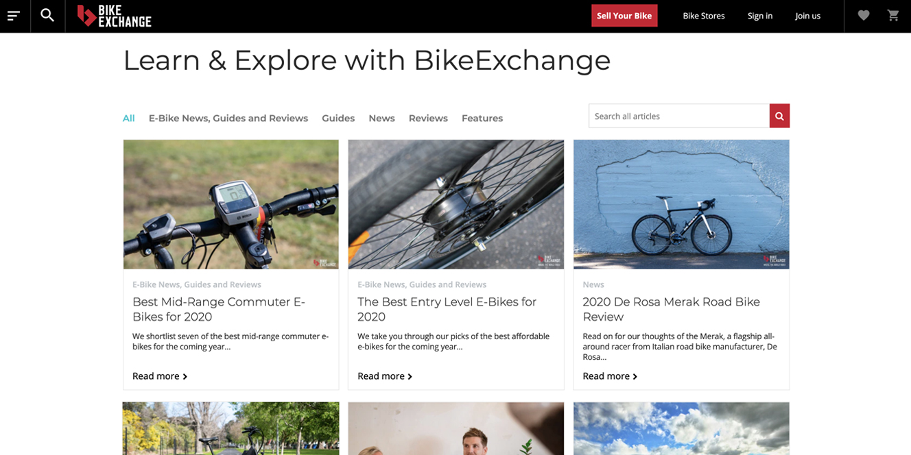 Fragmented-industries-online-marketplaces-BikeExchange