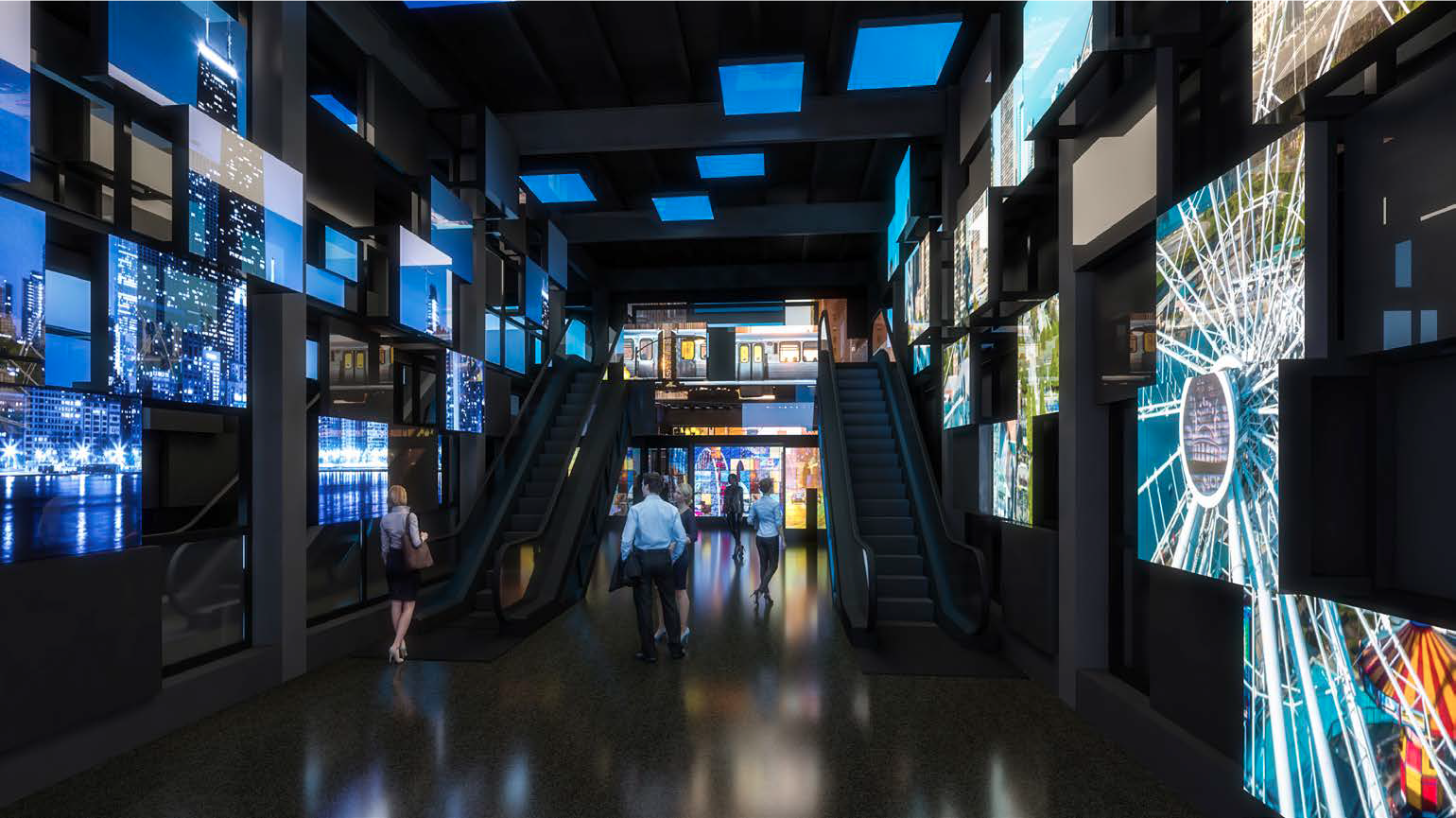 Aon Center Observatory Escalators