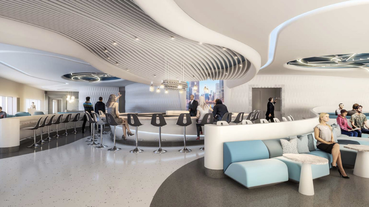 Aon Center Observatory lounge