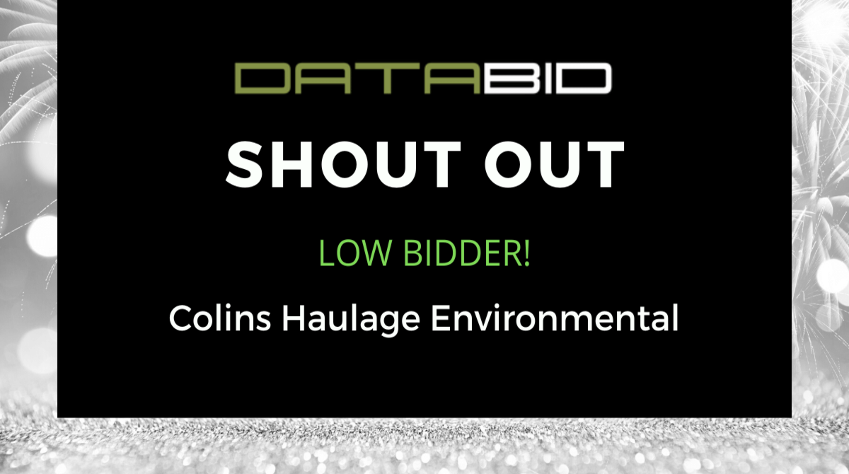 DataBid Shout Out - Colins Haulage Environmental