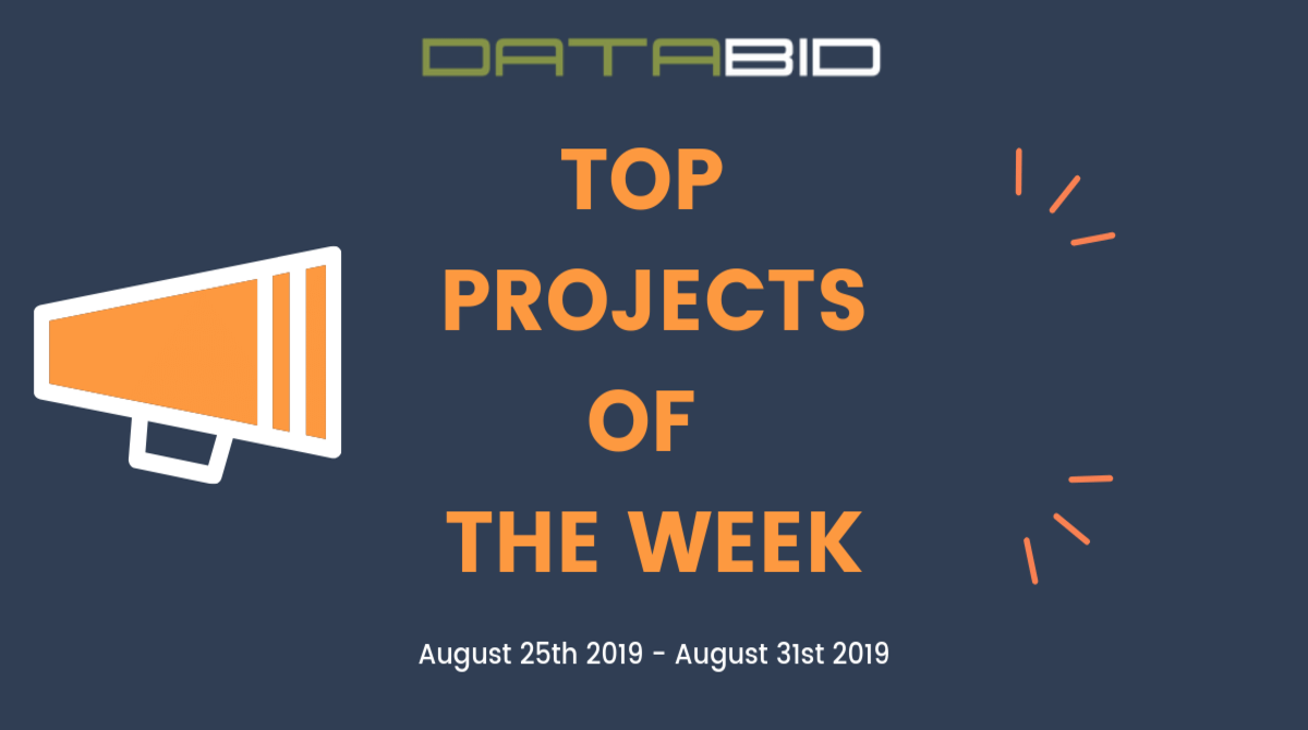 DataBid's Top Project Leads Of The Week - (08/25/2019 - 08/31/2019)