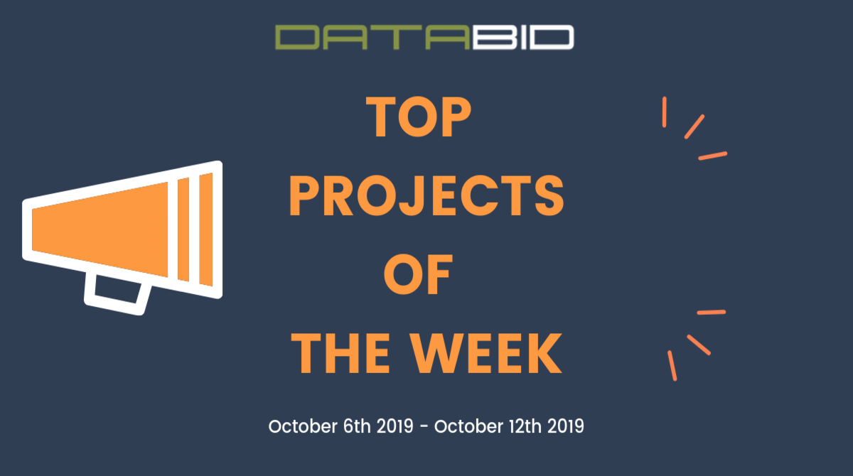 DataBid's Top Project Leads Of The Week - (10/06/2019 - 10/12/2019)