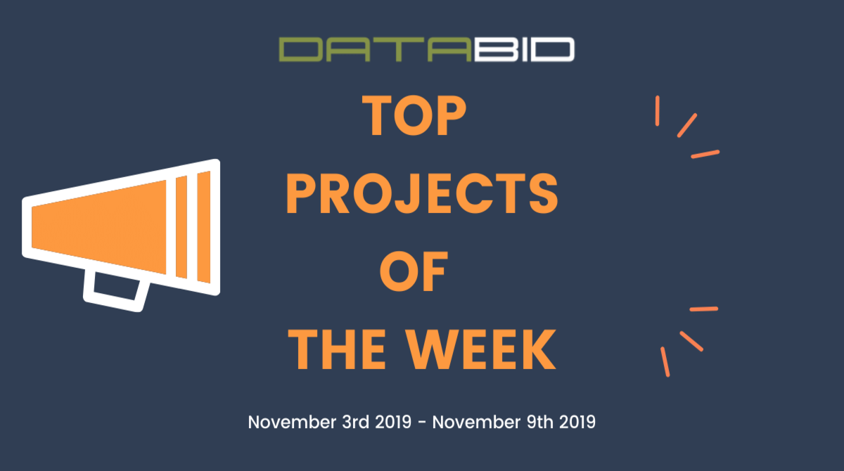 DataBid's Top Project Leads Of The Week - (11/03/2019 - 11/09/2019)