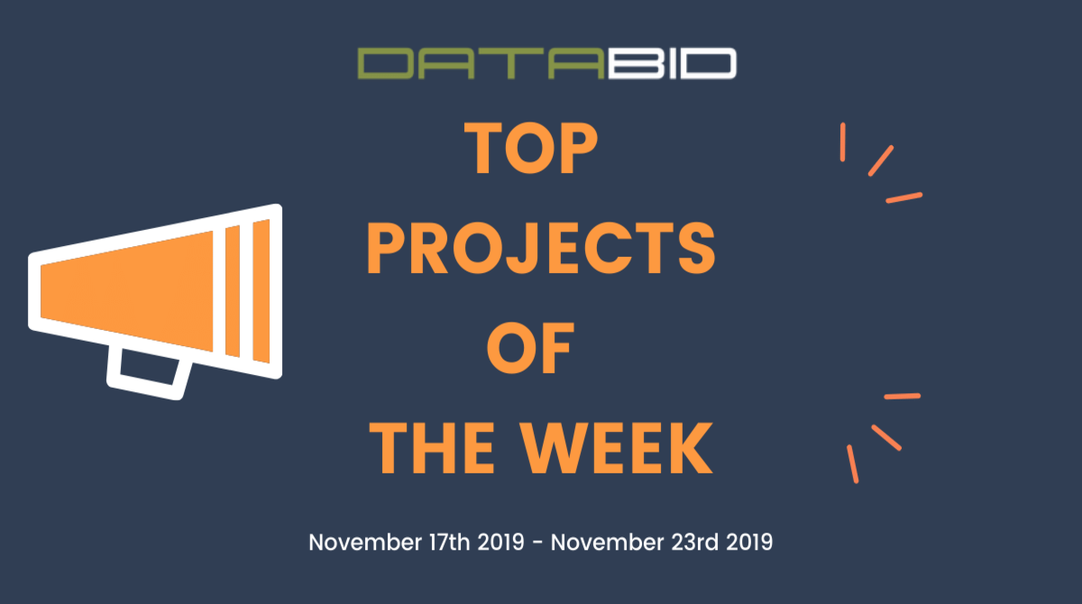 DataBid's Top Project Leads Of The Week - (11/17/2019 - 11/23/2019)